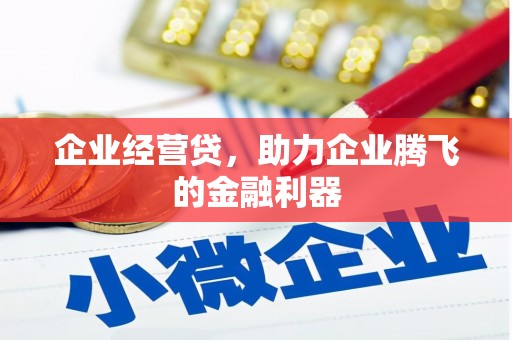 吉州企业经营贷，助力企业腾飞的金融利器