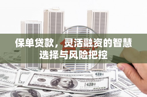吉州保单贷款，灵活融资的智慧选择与风险把控