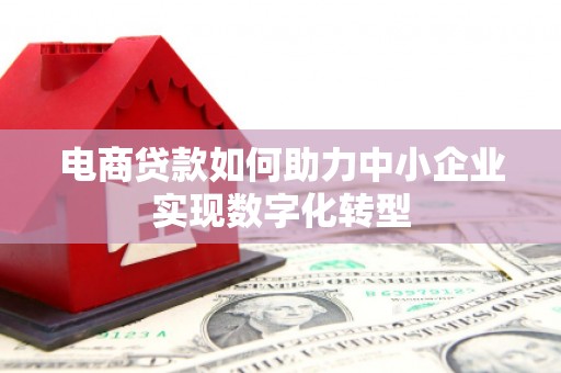 吉州电商贷款如何助力中小企业实现数字化转型