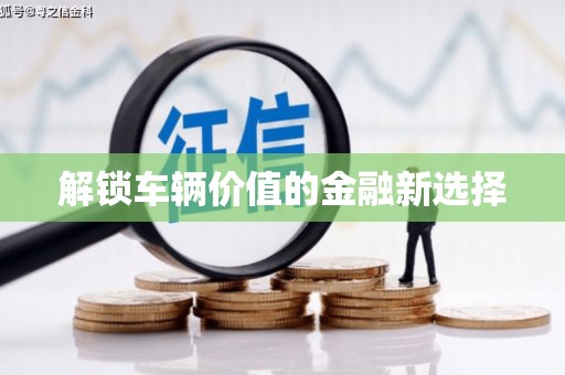 吉州解锁车辆价值的金融新选择