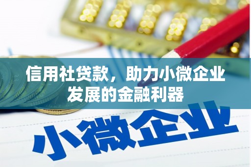 吉州信用社贷款，助力小微企业发展的金融利器