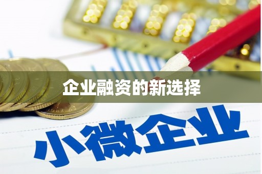 吉州企业融资的新选择