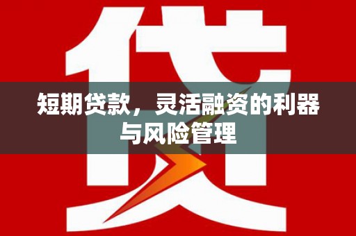 吉州短期贷款，灵活融资的利器与风险管理