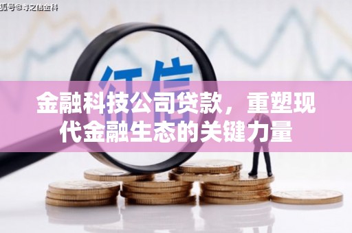 吉州金融科技公司贷款，重塑现代金融生态的关键力量