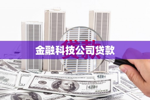 吉州金融科技公司贷款