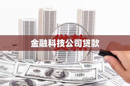 吉州金融科技公司贷款